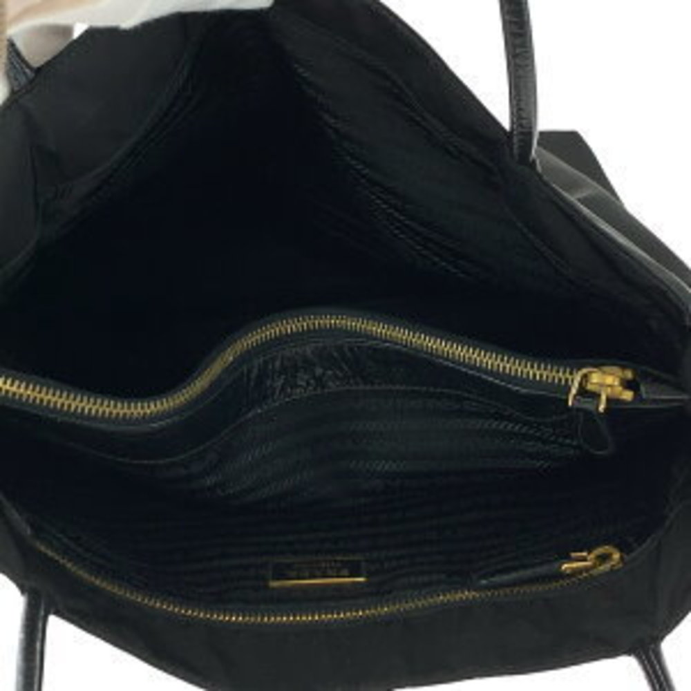 Prada Tessuto Shoulder Triangular Black Nylon Bag - image 8